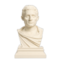 Julius Caesar Portrait No. 0136 3D Printed Collectible Bust
