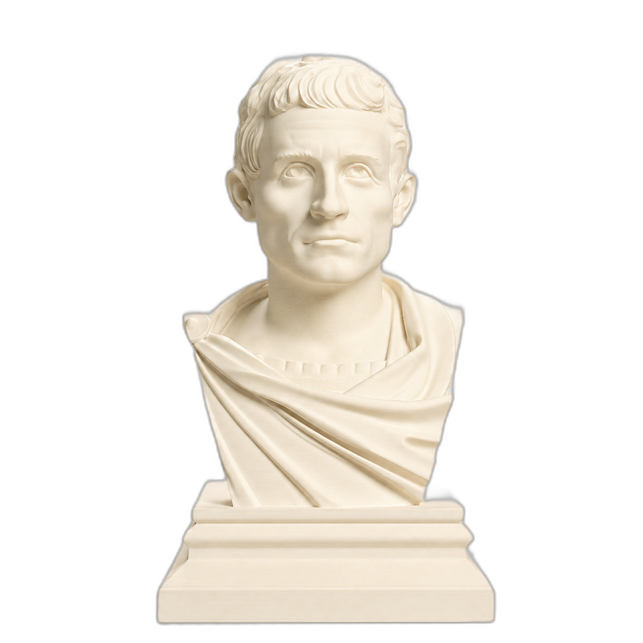 Julius Caesar Portrait No. 0136 3D Printed Collectible Bust