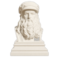 Leonardo da Vinci 3D Printed Collectible Bust