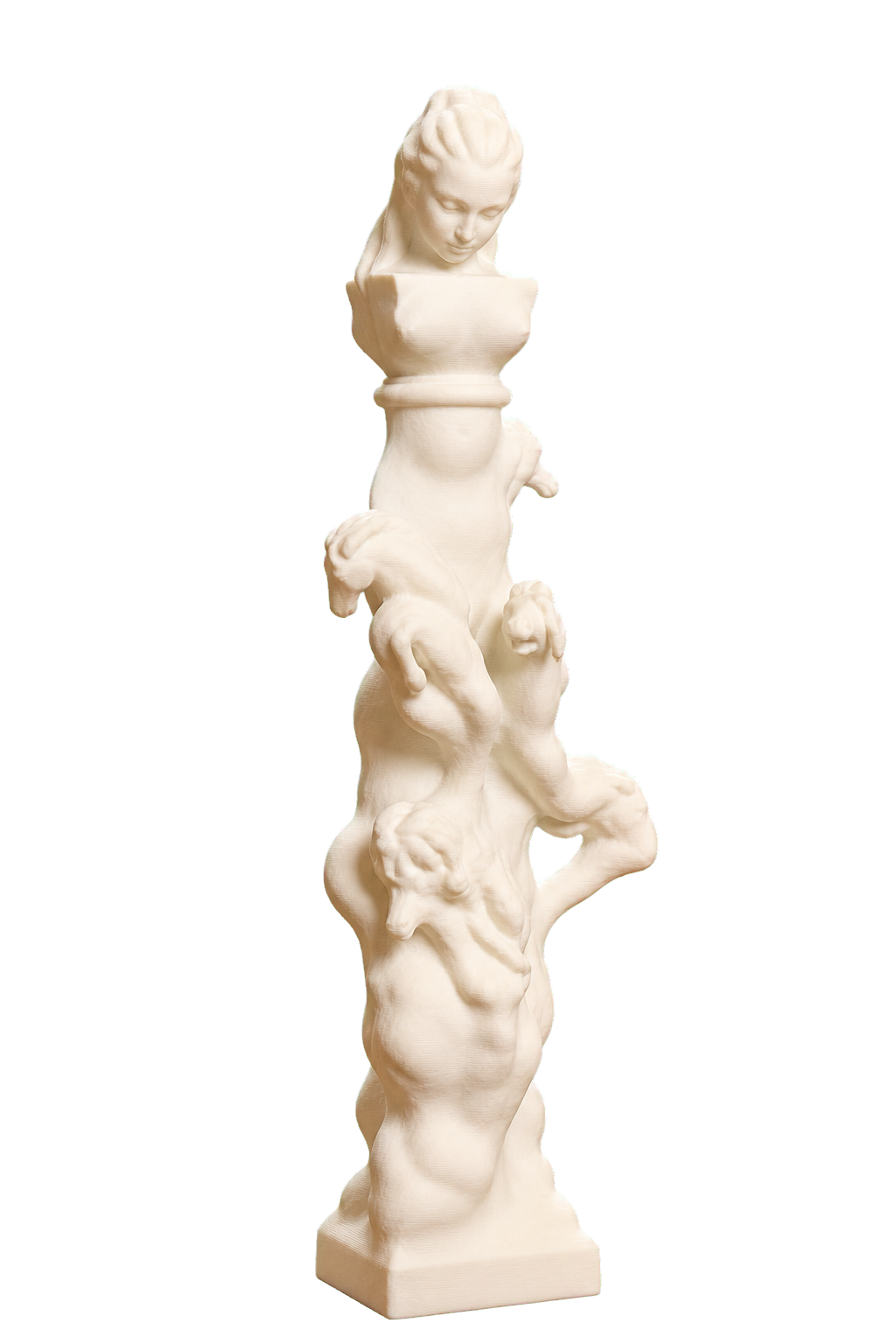 The Poet and the Contemplative Life (Fenaille Column) 3D Printed Museum Replica