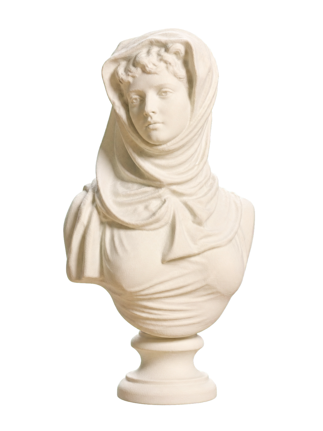 Veiled Woman (Possibly Marguerite Bellanger) 3D Printed Bust