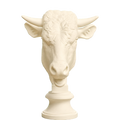 Bull Head 3D Printed Museum Replica