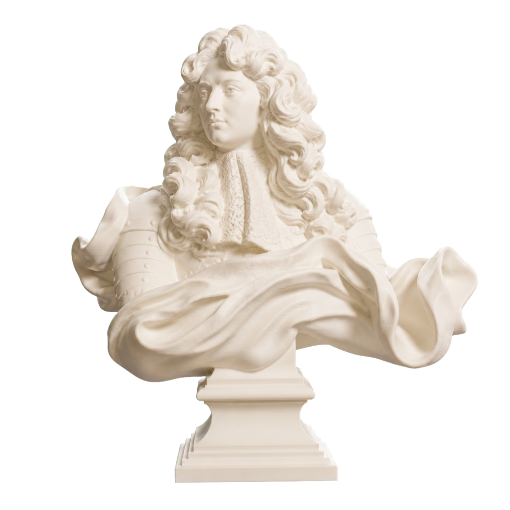 Louis XIV 3D Printed Collectible Bust