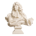 Louis XIV 3D Printed Collectible Bust