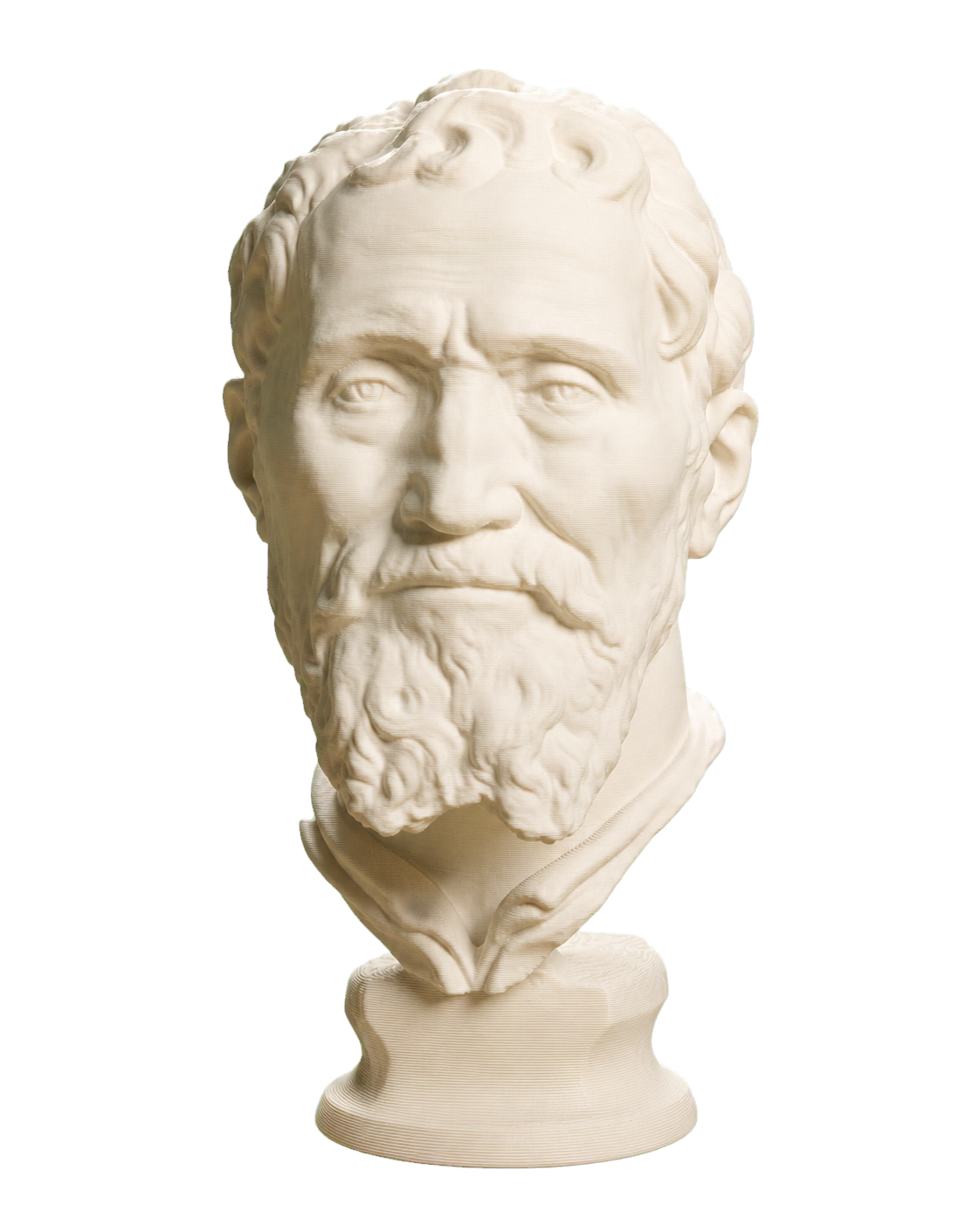 Michelangelo 3D Printed Museum Portrait Replica