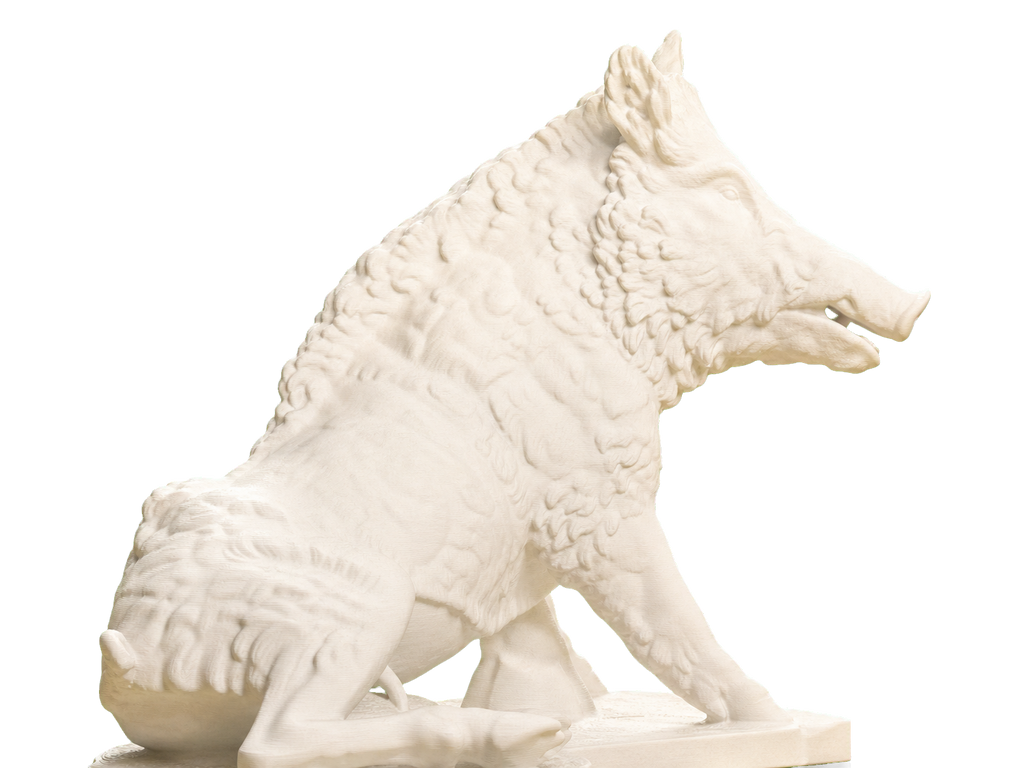 Wild Boar Porcellino 3D Printed Sculpture