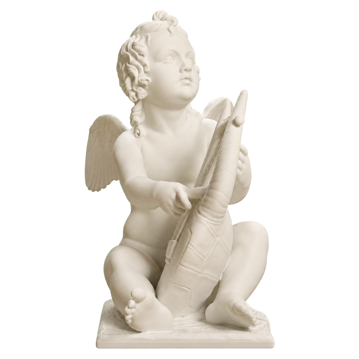 Cupid Playing the Lyre 3D Printed Collectible Bust