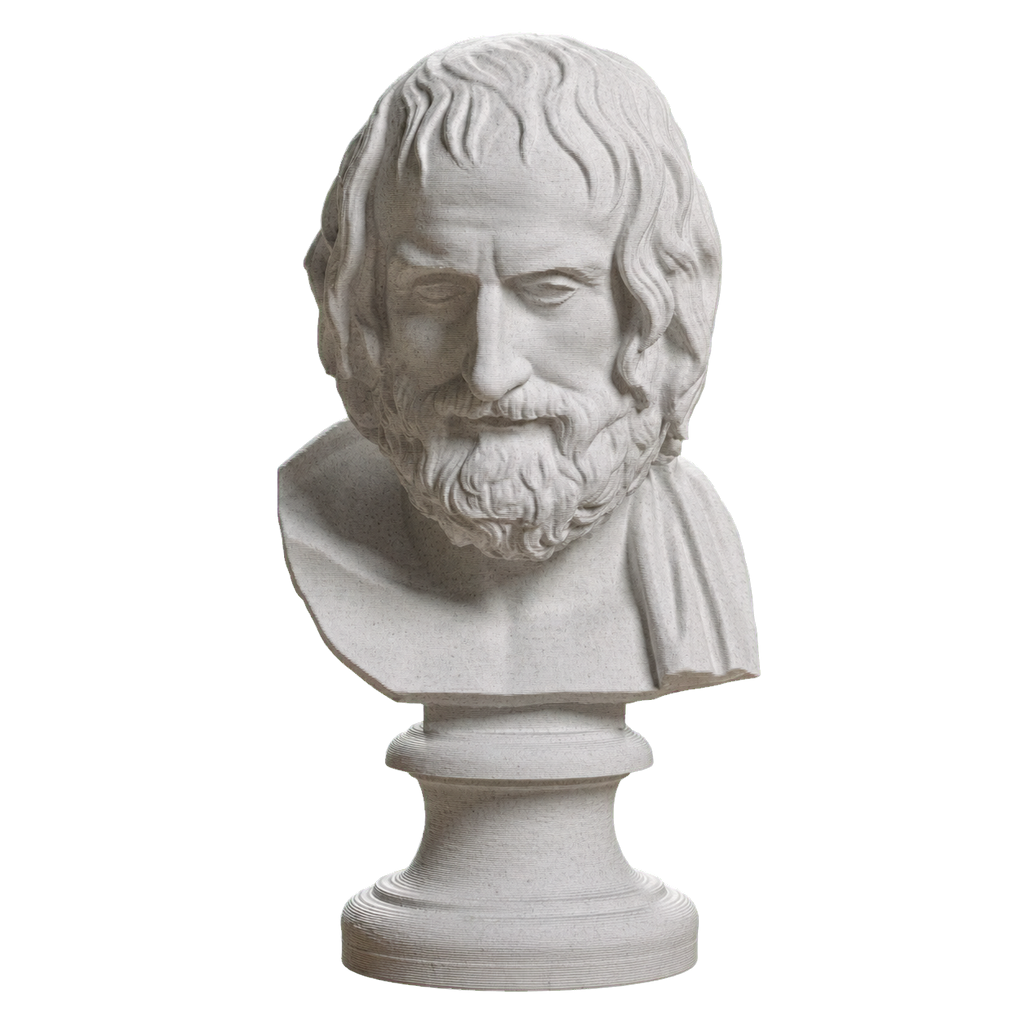 Euripides, Farnese Type 3D Printed Collectible Bust