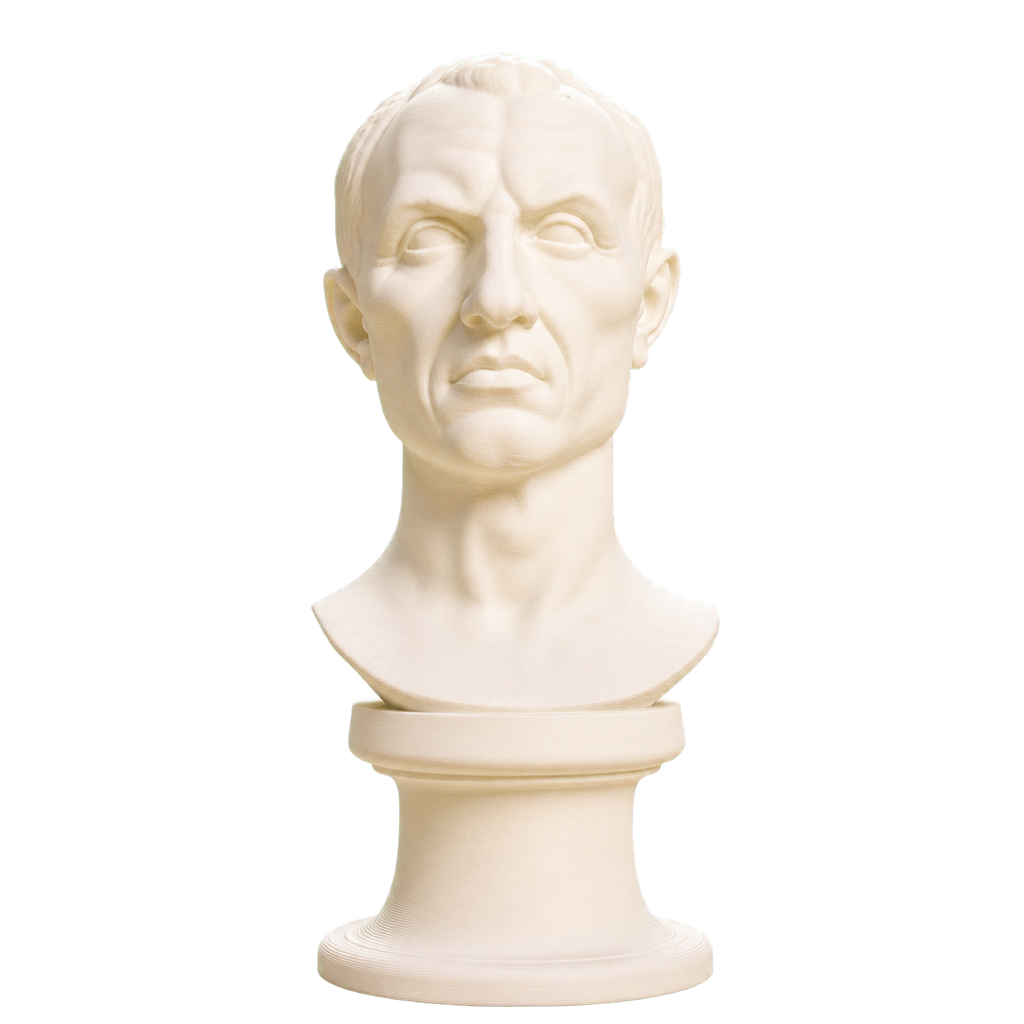 Julius Caesar Portrait No. 0344 3D Printed Collectible Bust
