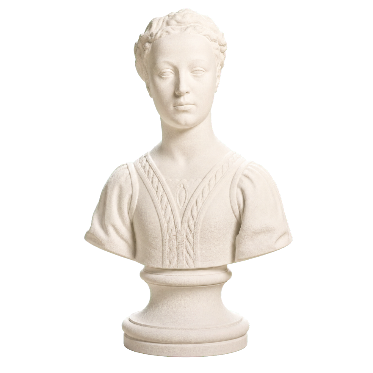 Portrait of a Young Woman 3D Printed Collectible Bust