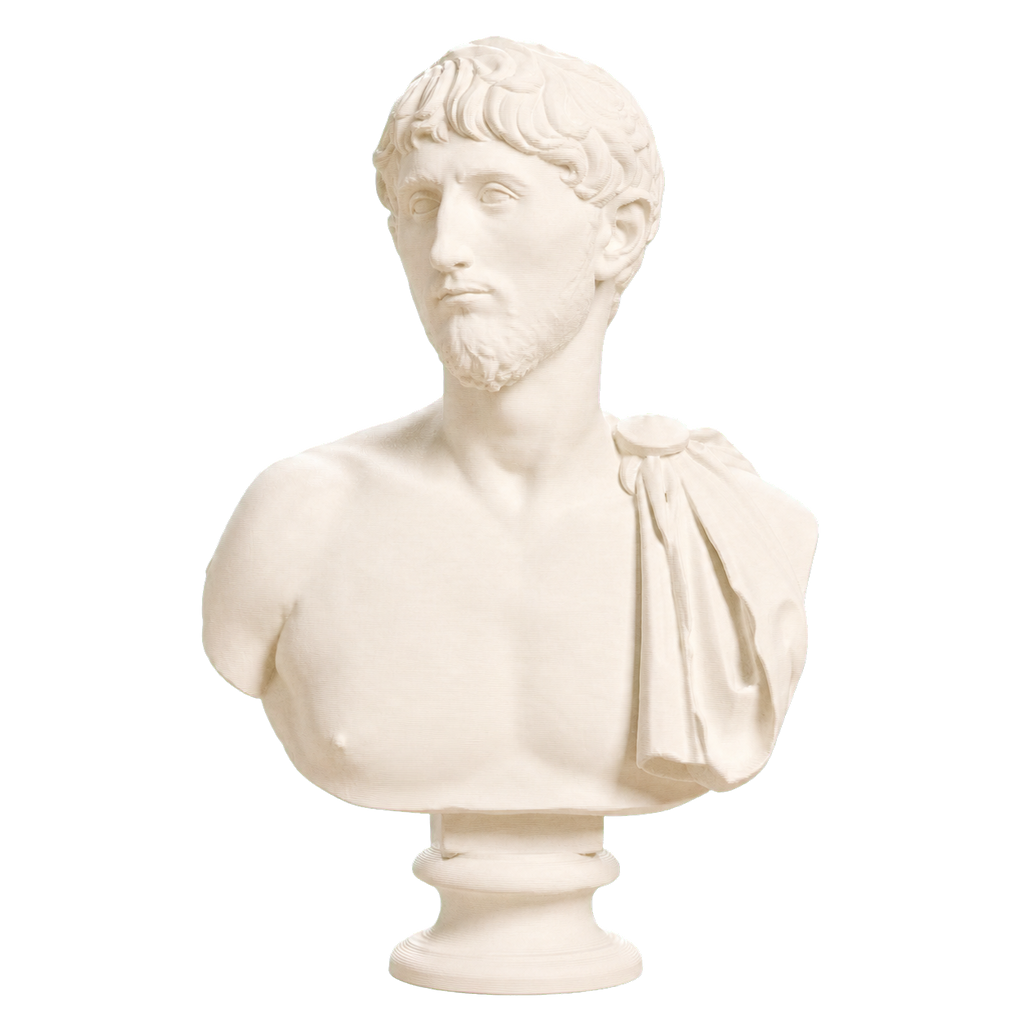 Man Wearing an Army Cape 3D Printed Museum Portrait Replica