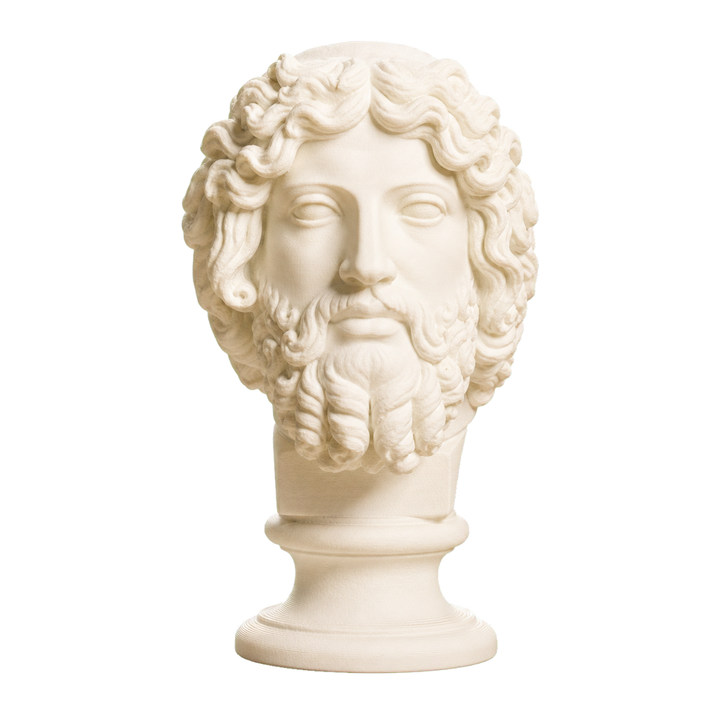 Bearded Zeus 3D Printed Collectible Bust