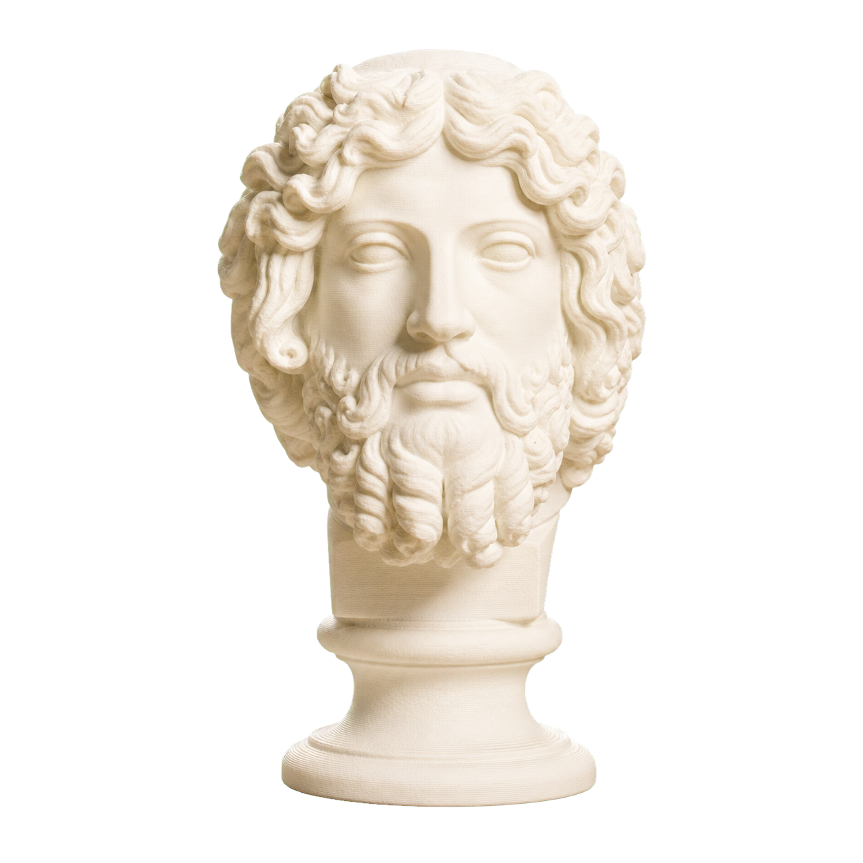 Bearded Zeus 3D Printed Collectible Bust