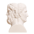 Aristophanes and Menander Double Herm 3D Printed Collectible Bust