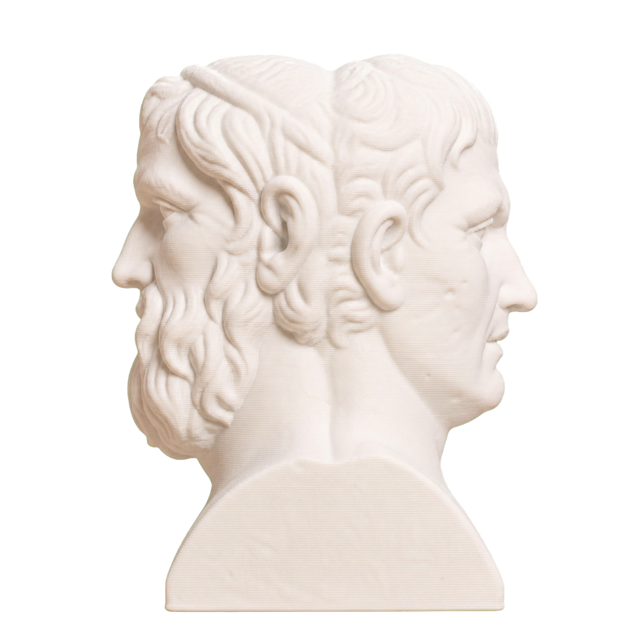 Aristophanes and Menander Double Herm 3D Printed Collectible Bust