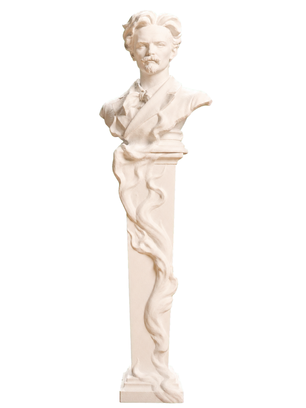 Portrait of August Strindberg 3D Printed Collectible Bust