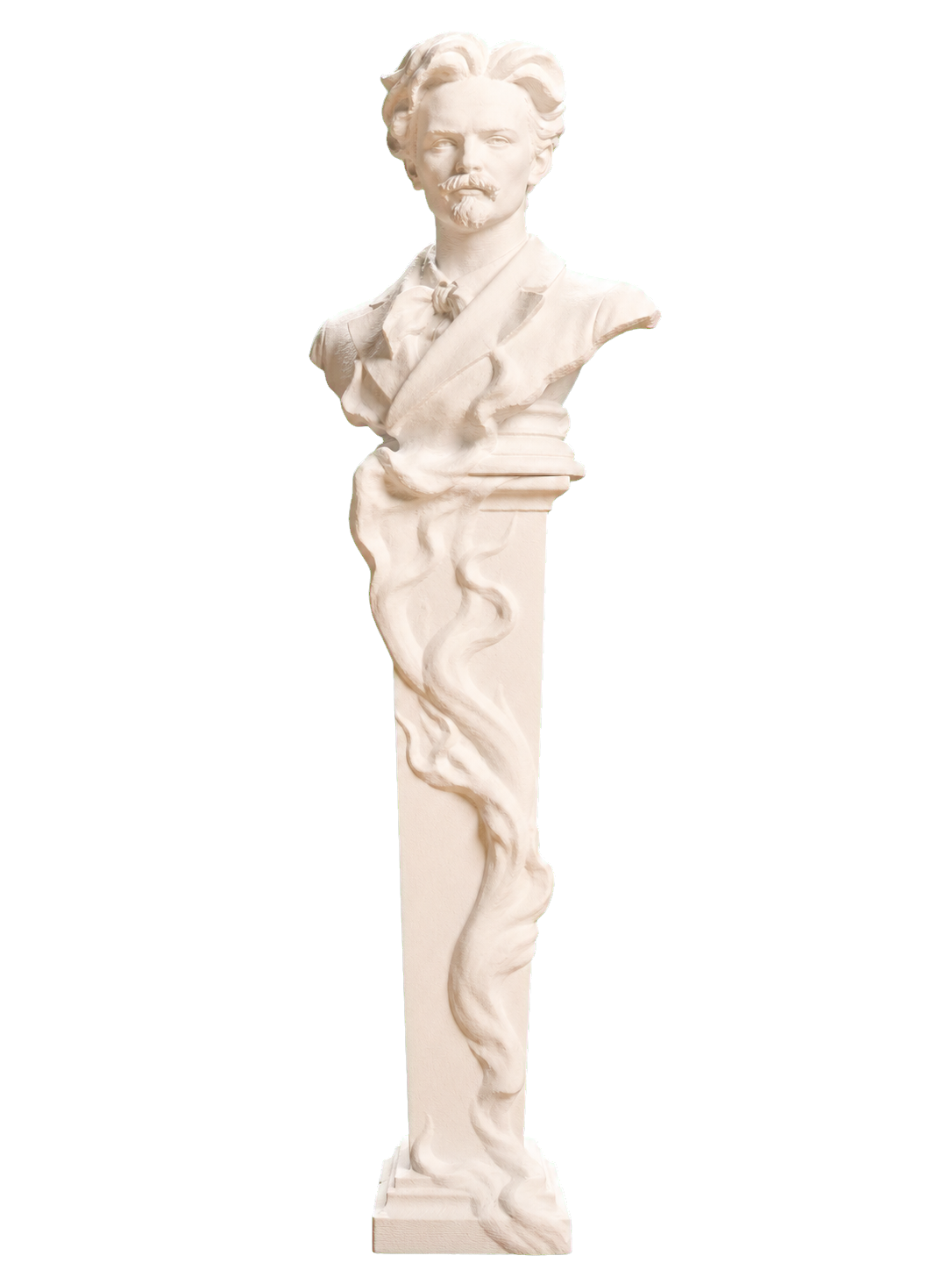 Portrait of August Strindberg 3D Printed Collectible Bust