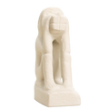 Squatting Monkey 3D Printed Collectible Sculpture