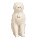Chinese Porcelain Pug Dog A 3D Printed Collectible Sculpture