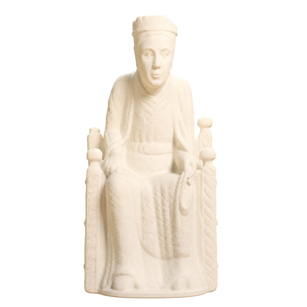 Romanesque Enthroned Madonna 3D Printed Museum Replica