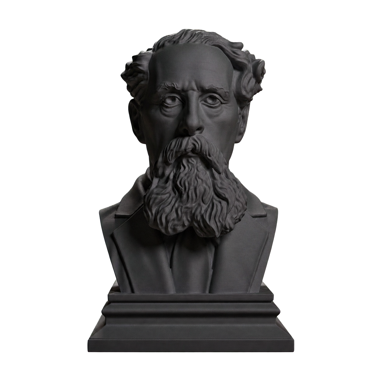 Charles Dickens 3D Printed Collectible Bust