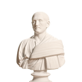 Roman Man in a Trabea 3D Printed Collectible Bust