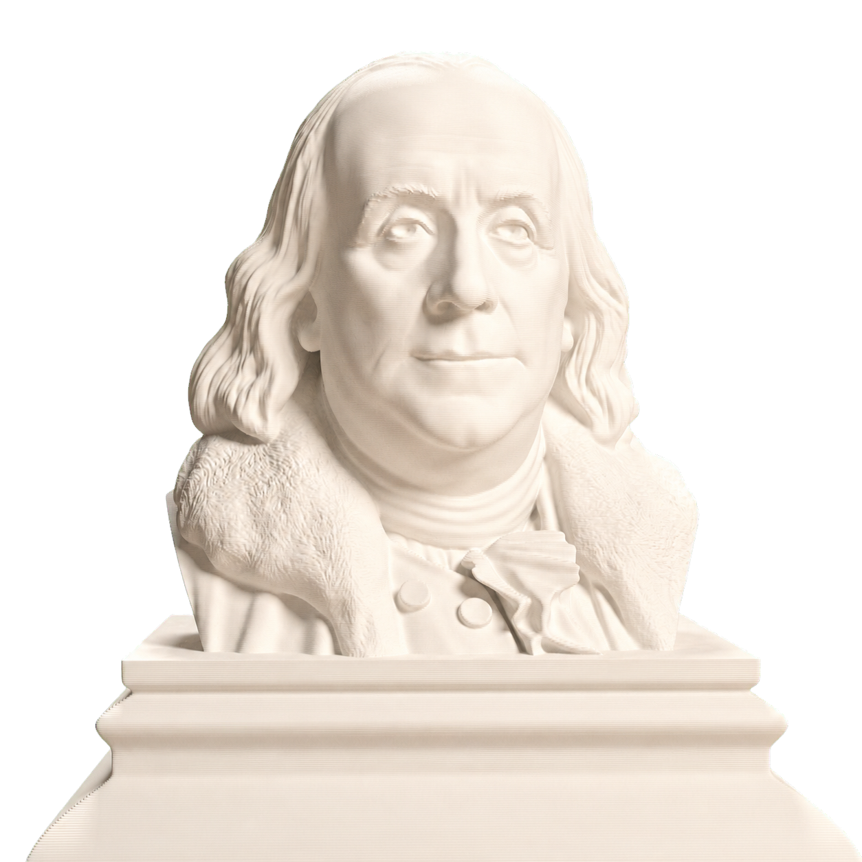Benjamin Franklin 3D Printed Collectible Bust