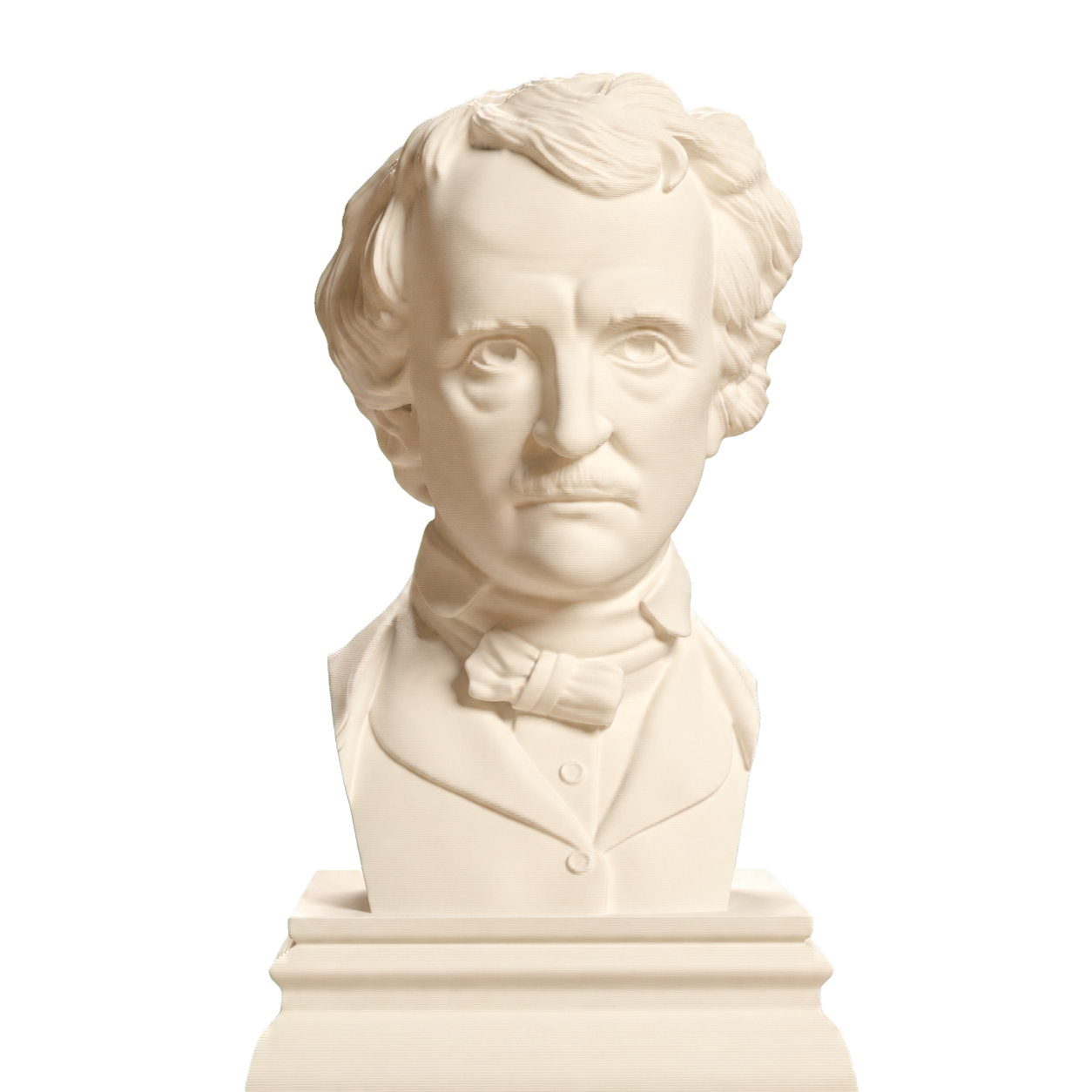 Edgar Allan Poe 3D Printed Collectible Bust