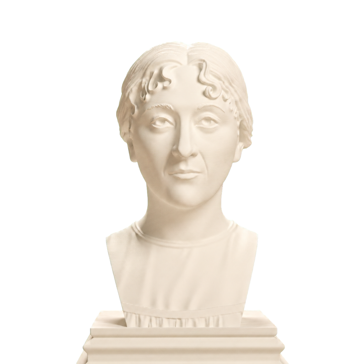 Jane Austen 3D Printed Collectible Bust