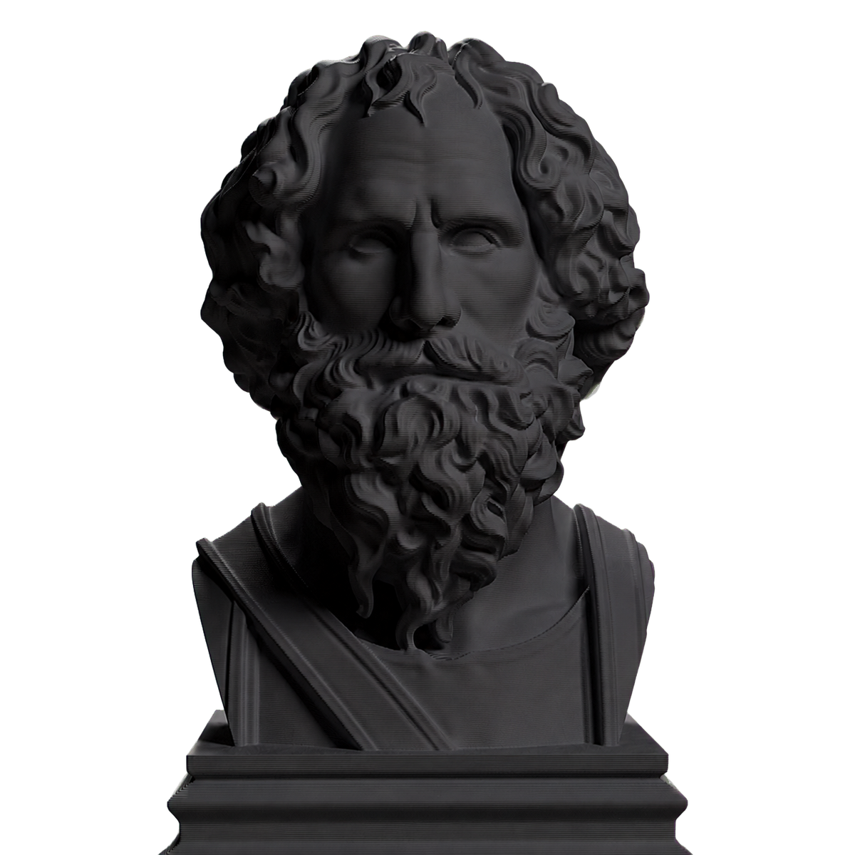 Archimedes Portrait 3D Printed Collectible Bust