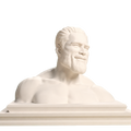 Giga Chad Meme 3D Printed Collectible Bust