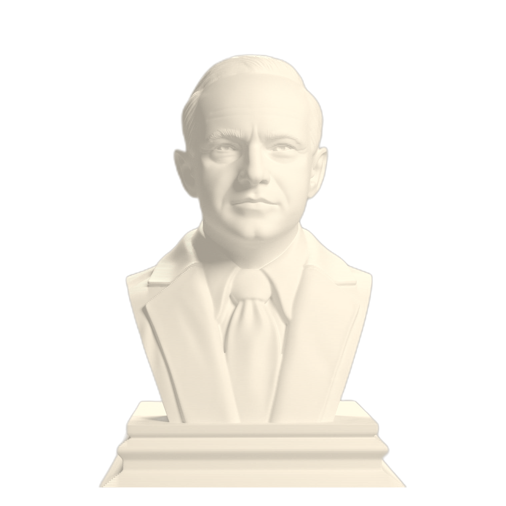 Calvin Coolidge 3D Printed Collectible Bust