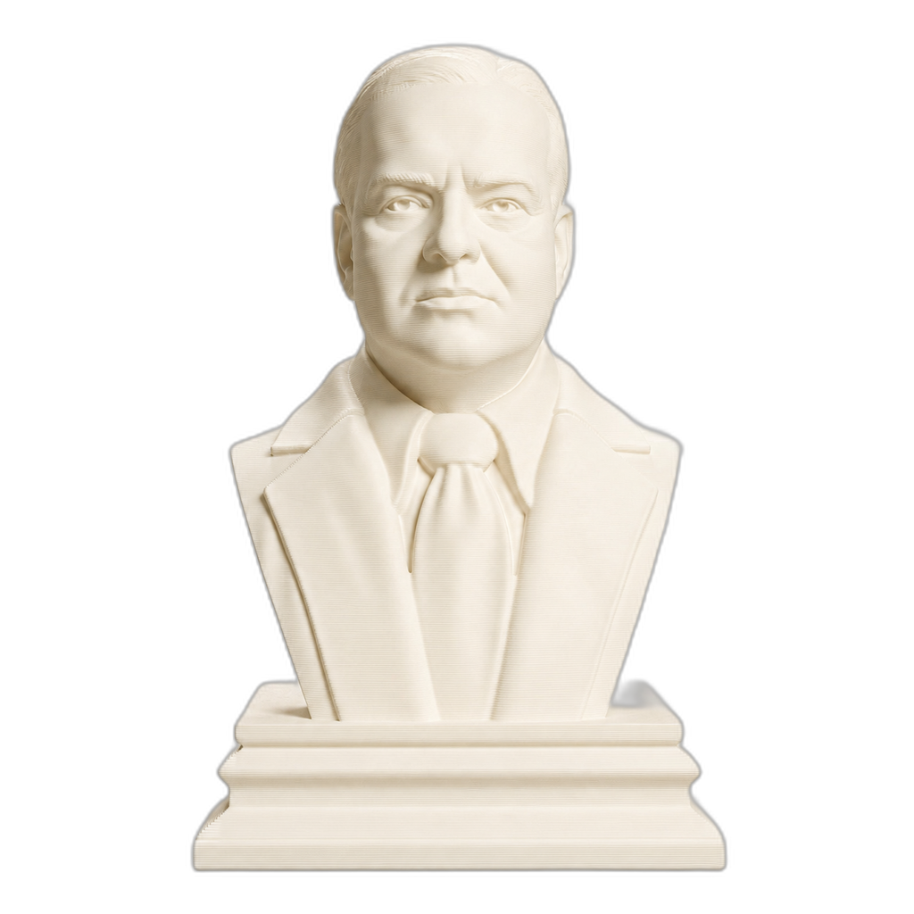 Herbert Hoover 3D Printed Collectible Bust