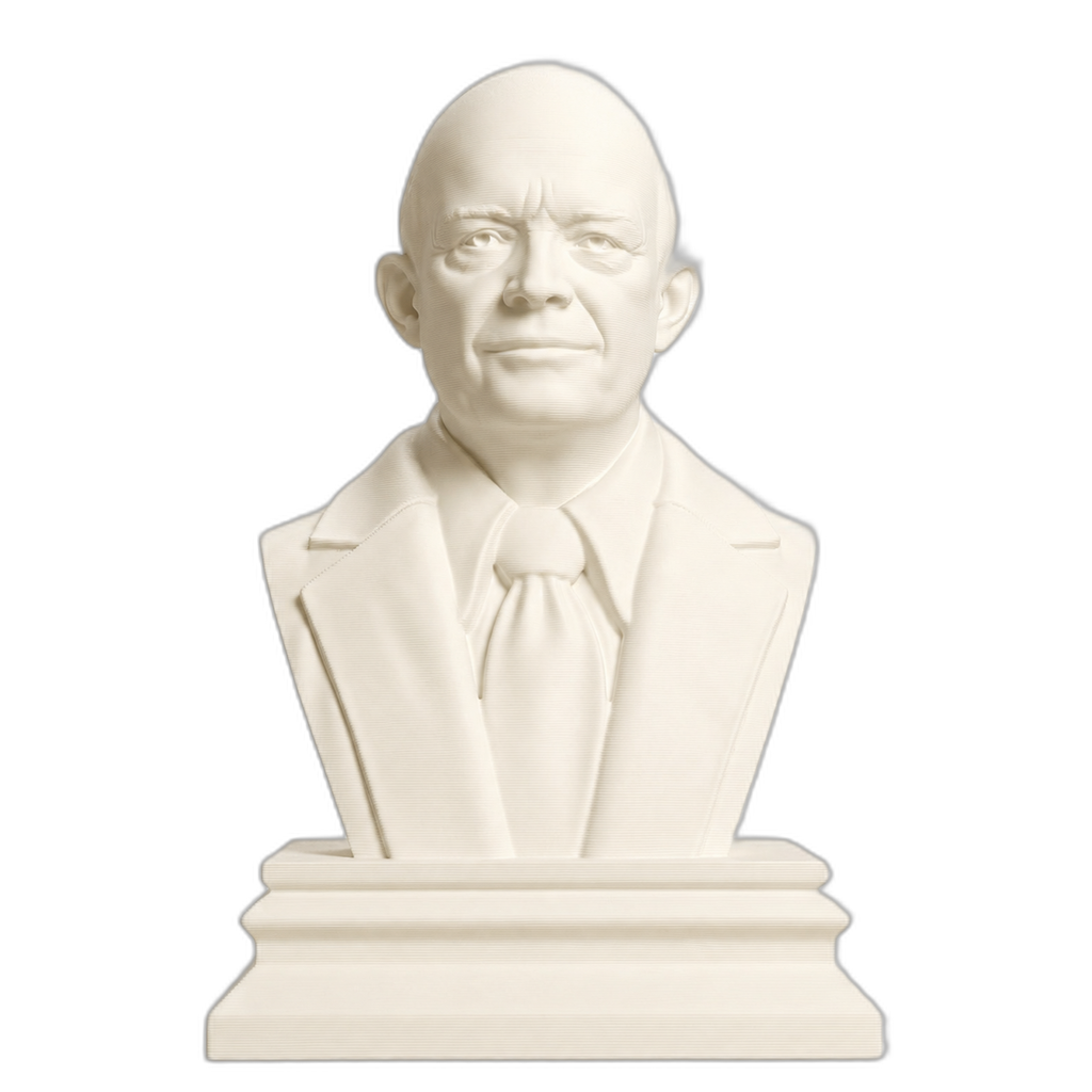 Dwight D. Eisenhower 3D Printed Collectible Bust