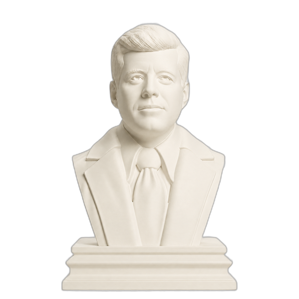 John F. Kennedy 3D Printed Collectible Bust
