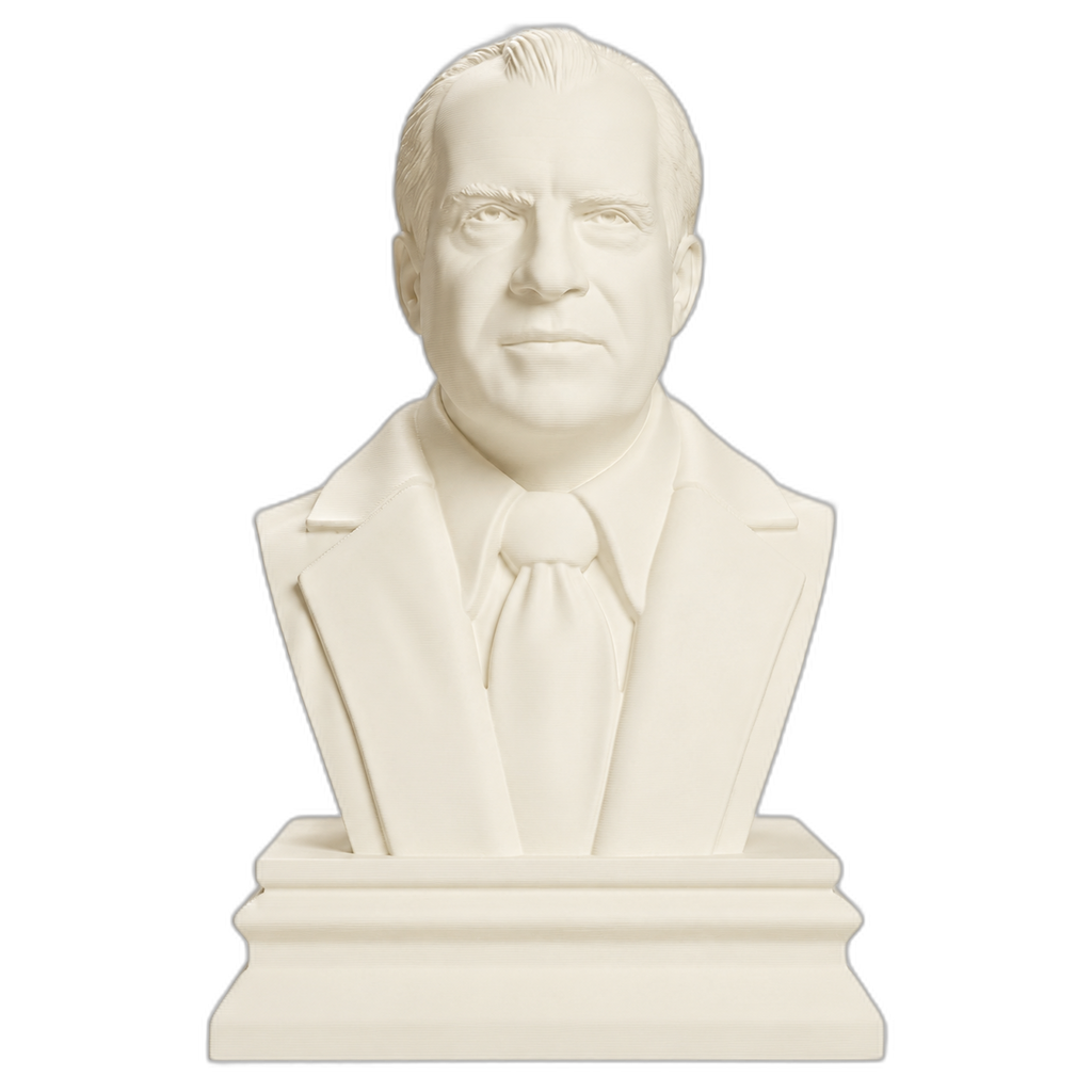 Richard Nixon 3D Printed Collectible Bust