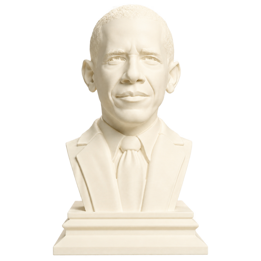 Barack Obama 3D Printed Collectible Bust