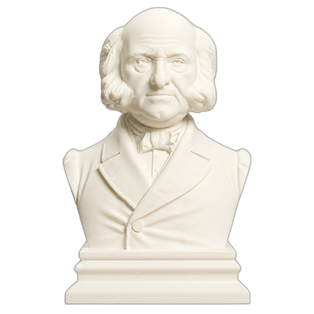 Martin Van Buren 3D Printed Collectible Bust