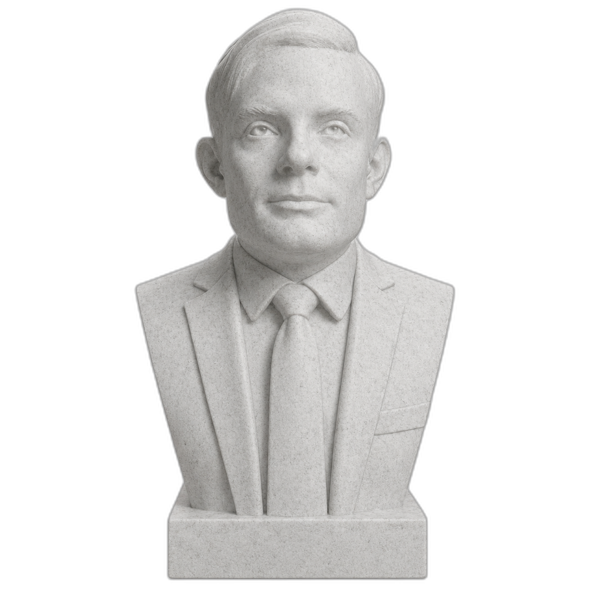 Alan Turing 3D Printed Collectible Bust