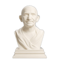 Mahatma Gandhi 3D Printed Collectible Bust