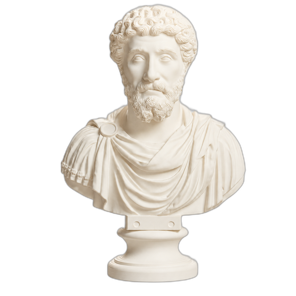 Marcus Aurelius 3D Printed Collectible Bust