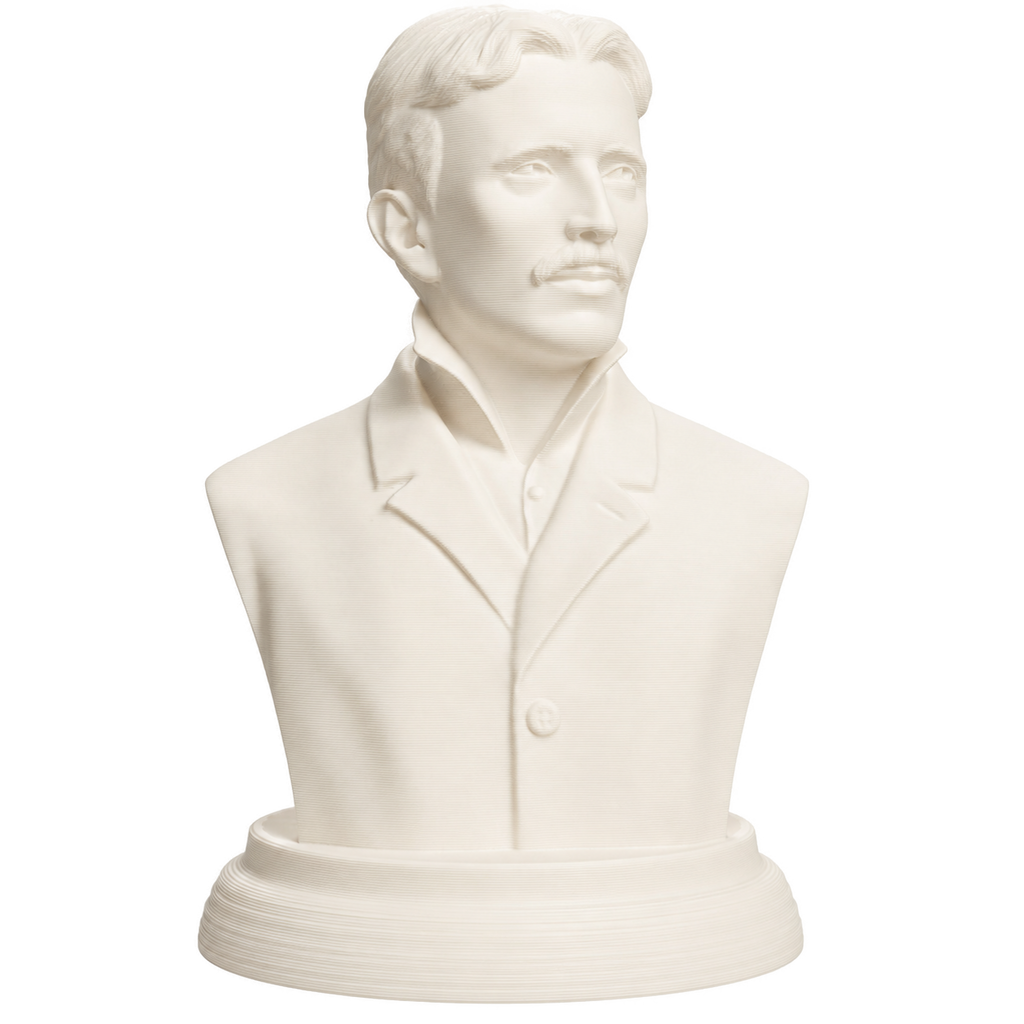 Nikola Tesla 3D Printed Collectible Bust