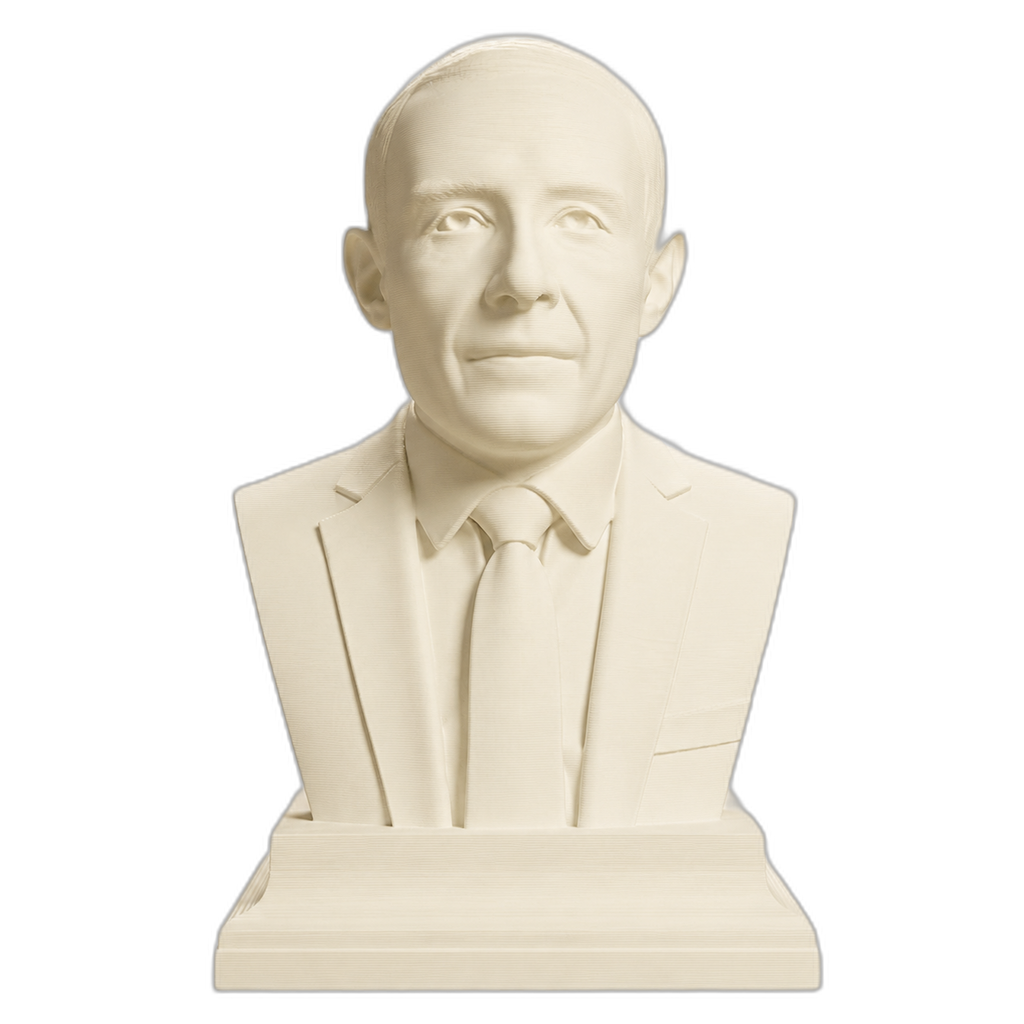 J. Robert Oppenheimer 3D Printed Collectible Bust
