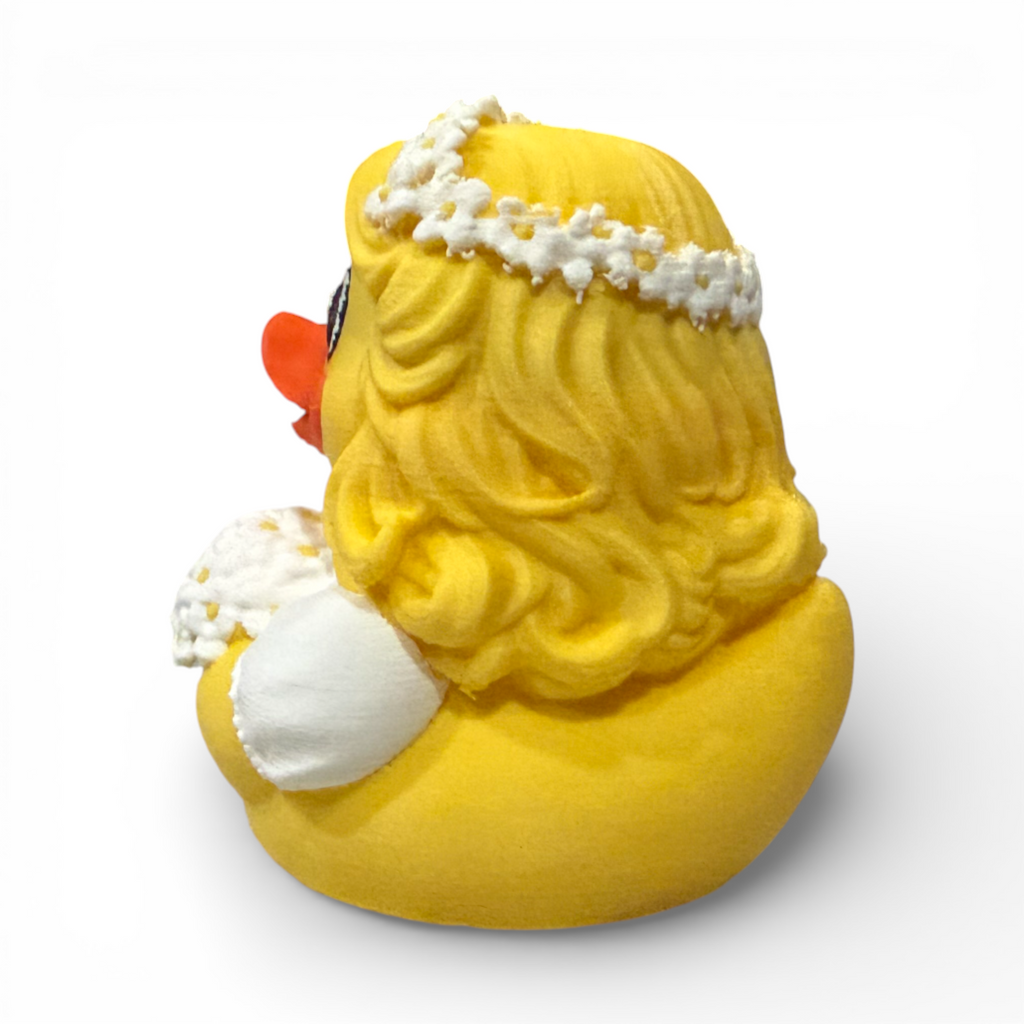 Bride Duck 3D Printed White PLA Based Duck for Wedding Adventures - 3D Printed
