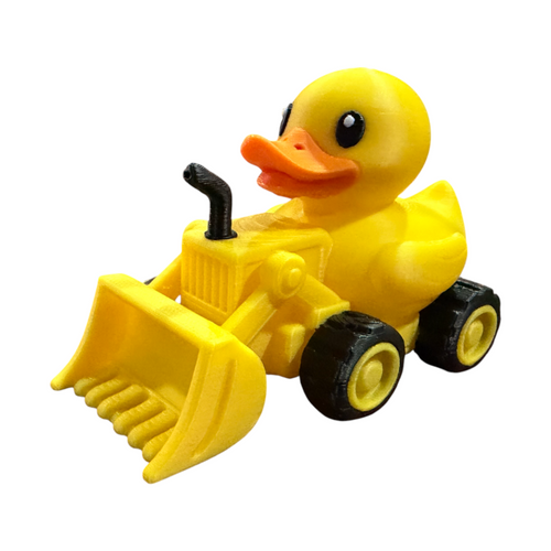 3D Printed Construction Duck with Bulldozer