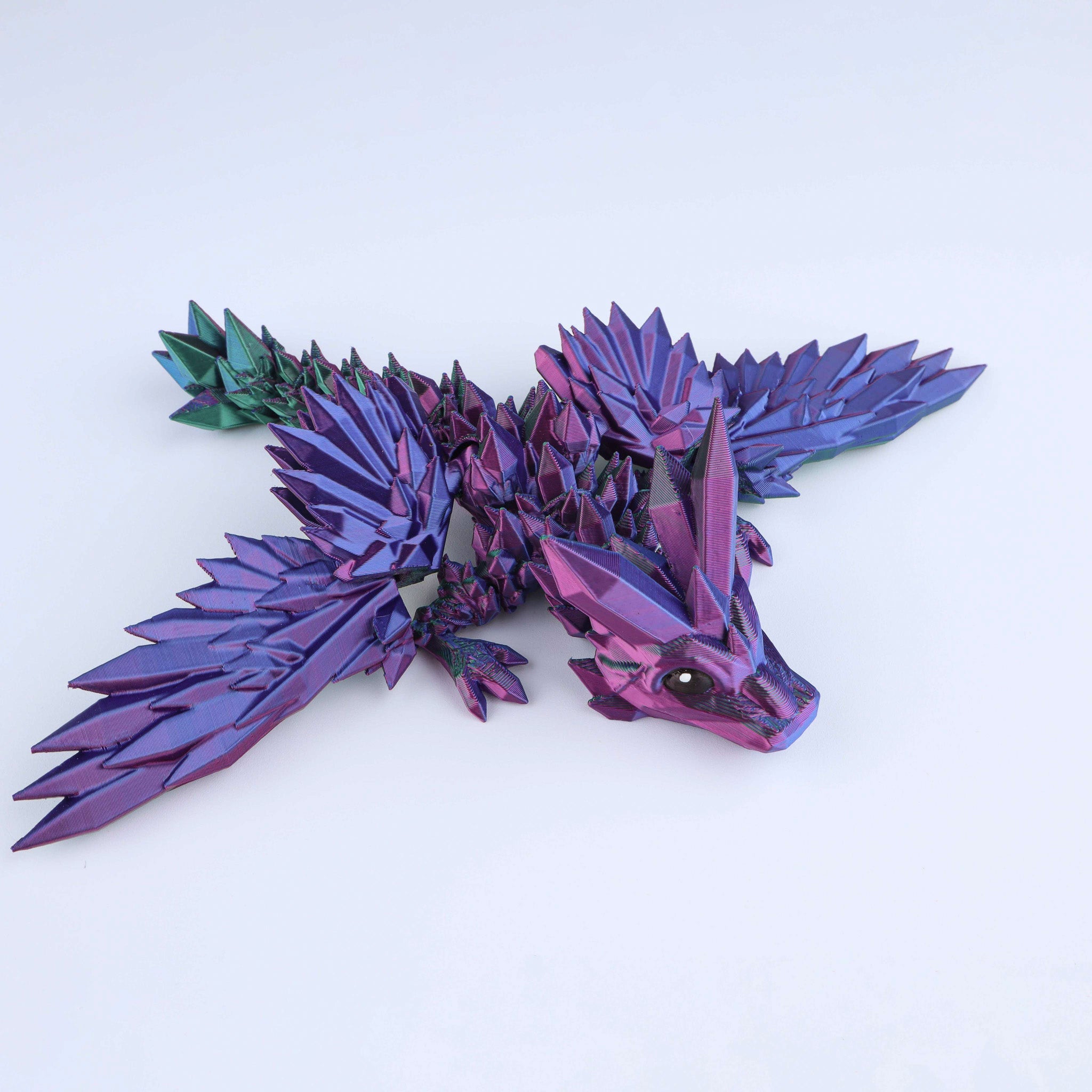 3D Printed Crystal Wing Hatchling Dragon
