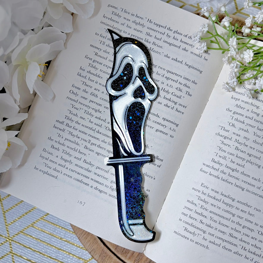 Ghost Face 3D Printed Knife Bookmark