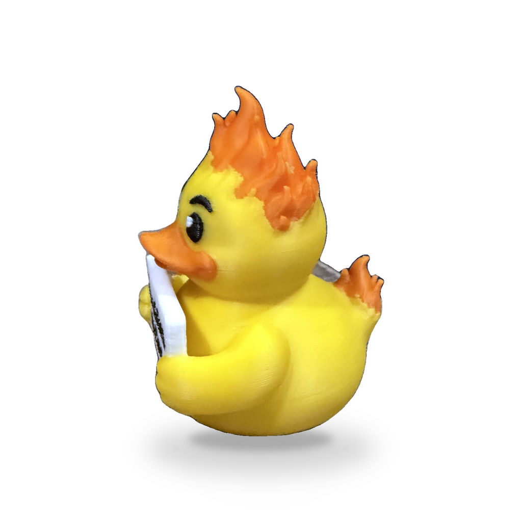 Everything Is Fine Duck - 3D Printed Collectible Desk and Dashboard Decor Gift