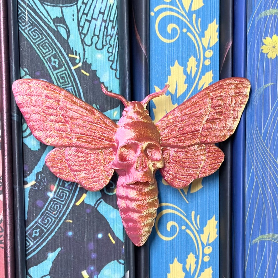 3D Printed Moth Book Spine Hugger
