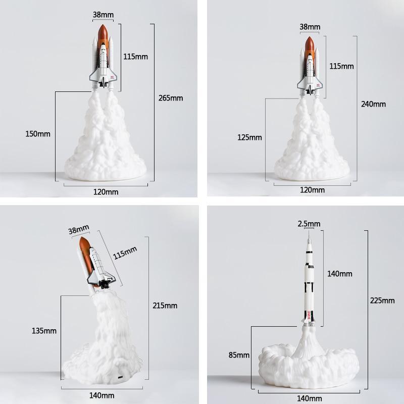 Rocket and Space Shuttle Night Light